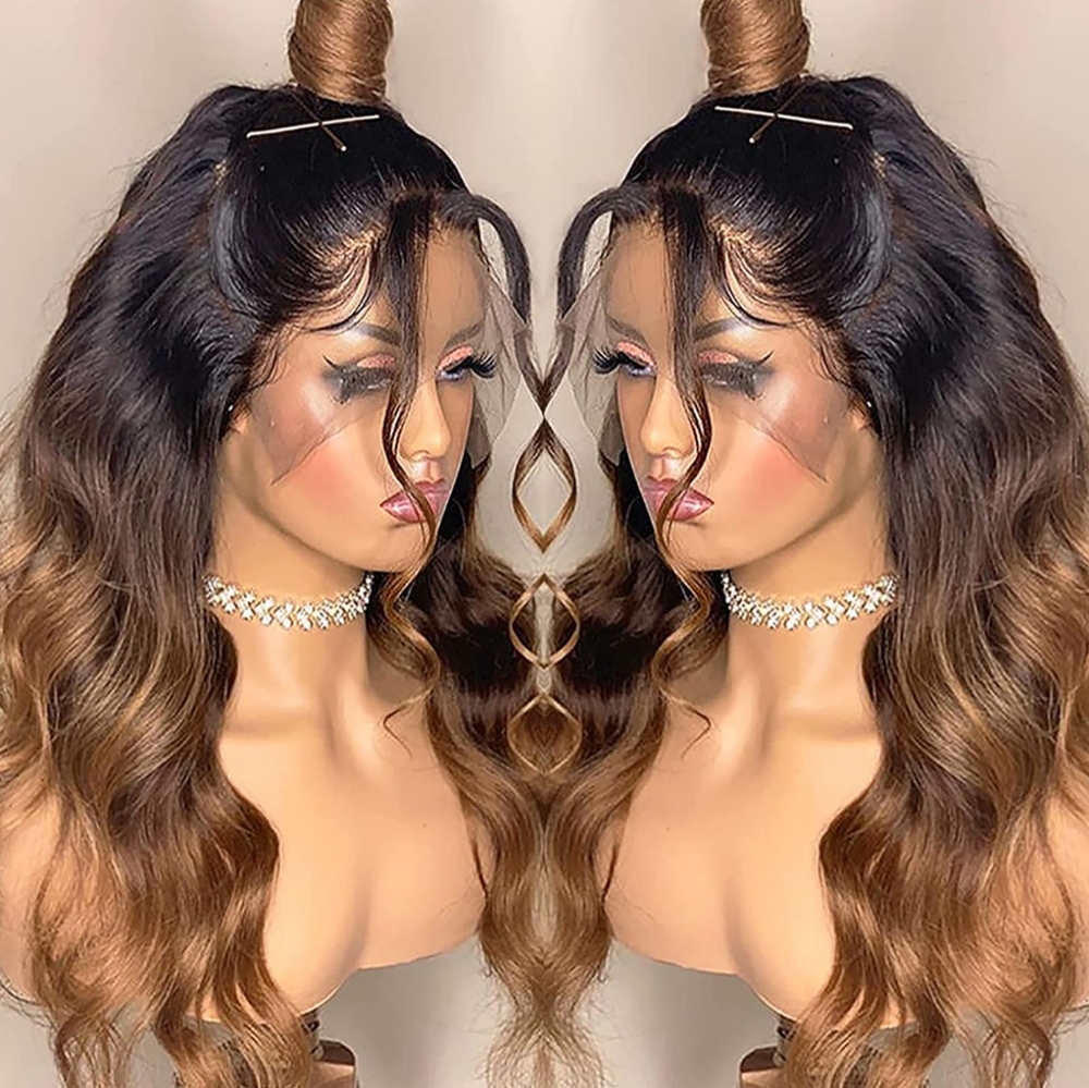 Body wave human hair lace front wig